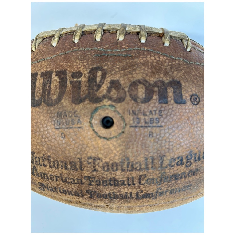 April 1971 Vintage Wilson NFL Official Football Pete Rozelle Leather USA Made